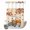Thanksgiving DayXM9756, variant on No Hook Shower Curtain with Built-in Rings - Boho Fall Thanksgiving Washable Waterproof Fabric Bathroom Curtains for Hotel,Rentals, 72X 96 Inch Extra Long , Orange Blue White Pumpkins Leaves