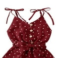 thumbnail image 2 of Enfants Fille Sangle Sans Manches Polka Points Shorts Combinaison MHXX, 2 of 5
