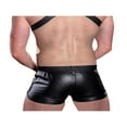 thumbnail image 2 of Men PU Shorts Slim Fit PU Leather Male Temptation Shorts, 2 of 6