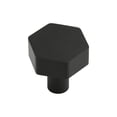 thumbnail image 4 of Era Hexagon Knob 4-Pack Brushed Black, 4 of 7