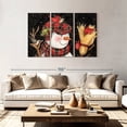 thumbnail image 2 of Elephant Stock Sam Snowman Wall Art - Horizontal Multi Panel Canvas - Living Room Wall Decor - Holiday Multi Panel - White And Red Decor By Susan Winget - 74" x 48", 2 of 8