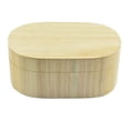 thumbnail image 2 of Abbracc 3-10pack Oval Shape Unfinished Plain Wooden Jewelry Gift Box Storage 3 Pcs, 2 of 8