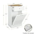 thumbnail image 3 of PULUOMIS 10 Gal Tilt-Out Laundry Sorter Cabinet, Single Compartment, Solid Wood & MDF, 3 of 15