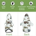 thumbnail image 3 of Uemuo Tractor and Dumper for Winter Dog Hoodie Sweatshirts with Pockets Warm Dog Clothes for Small Dogs Chihuahua-Small, 3 of 8