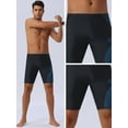 thumbnail image 4 of DARING DIVA Men's Regular Fit Sports Training Swimwear Trunks 28 Black Blue, 4 of 6