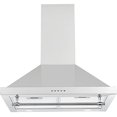 thumbnail image 3 of Ancona 24' 440 CFM Convertible Wall Mount Pyramid Range Hood in Stainless Steel, 3 of 7