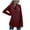 Wine, variant on Aoochasliy Womens Sweaters Clearance Pullover Turtleneck Solid Color Long-sleeve Patchwork Slit Knitted