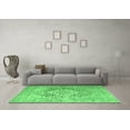 thumbnail image 3 of Ahgly Company Indoor Square Medallion Emerald Green Traditional Area Rugs, 8' Square, 3 of 4