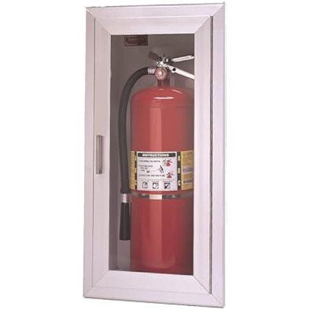 

ZHOUJIA 2409R2 in Full Glass and Aluminum with Tempured Glass - Recessed Fire Extinguisher Cabinet