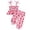 Red, variant on Xudanell Newborn Photography Outfits Girl Strawberry Prints Girls Summer Cute Set with Short Sleeve Top Elastic Shorts
