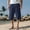 Navy, variant on YHAJDS Summer Men's and Big Men's Shorts,Mens Swim Trunks Summer Pants for Men Solid Color Elastic Waist Breathable Drawstring Pocket Beach Sports Mid Shorts