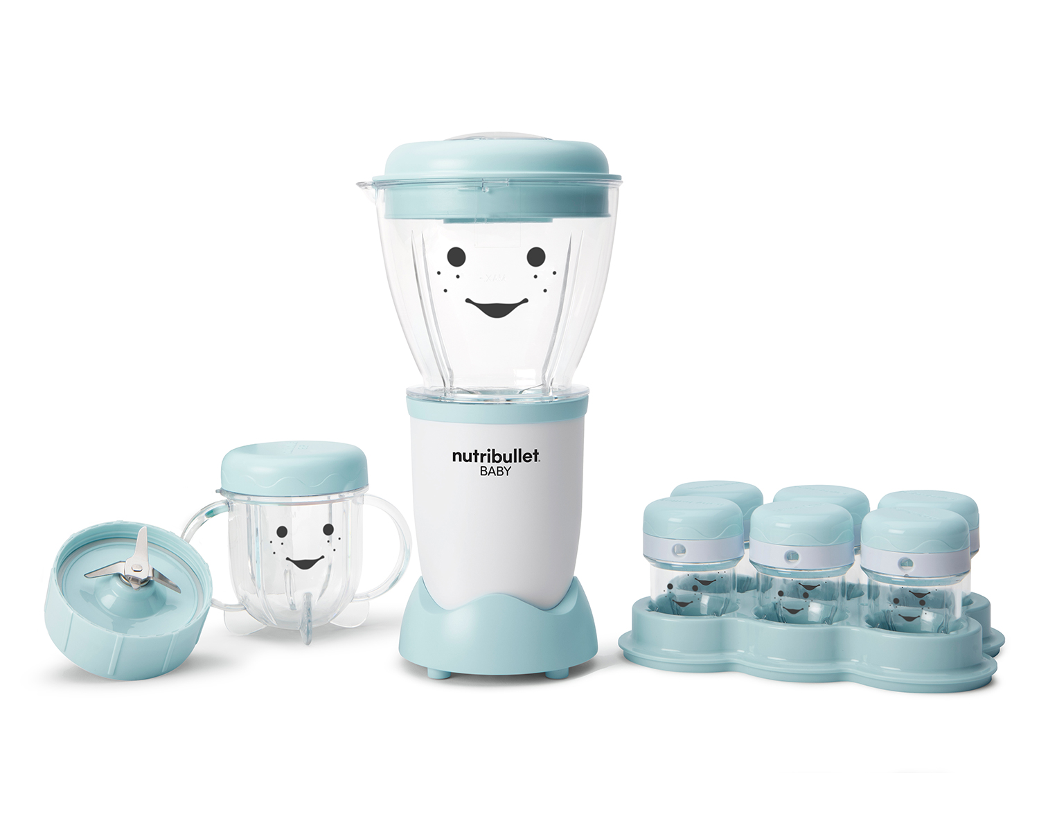 nutribullet Baby Food Blender, Blue and White photo 1