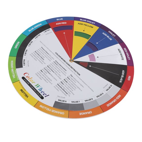 Gupbes Color Wheel Color Matching Identification Combination Color Guide Diameter 23.5cm,Color Wheel, Color Wheel
