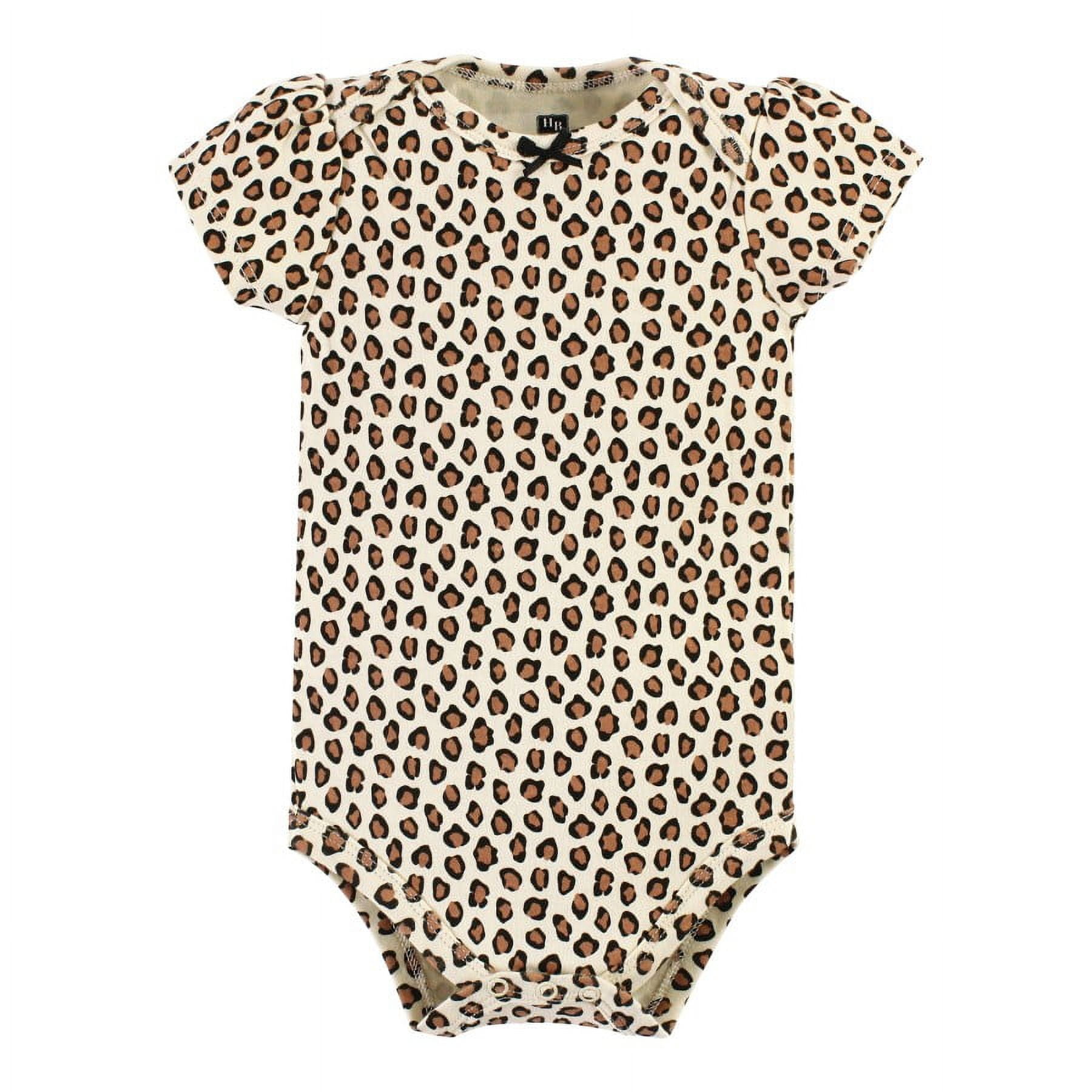 Hudson Baby Short Sleeve Bodysuits, 5-Pack, Newborn- 24 Months