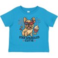 thumbnail image 3 of Inktastic Star-spangled Cutie Dog USA Boys or Girls Toddler T-Shirt, 3 of 5