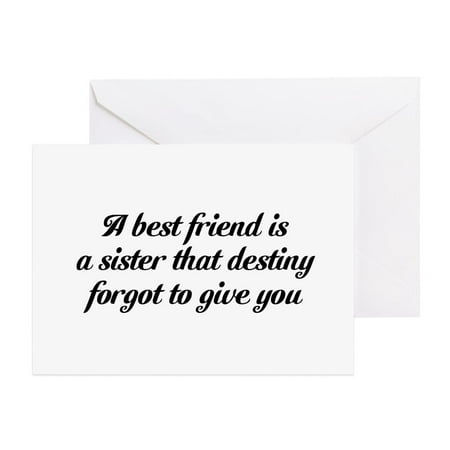 CafePress - Best Friends - Greeting Card, Blank Inside