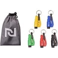 thumbnail image 2 of ORUYROP 5 Pcs Car Escape Rescue Tool Keychain Glass Breaker Seatbelt Cutter Mini Hammer Emergency Rescue Tool Glass Breaker Car Safety Tool Window Broken Tool Seat Belt Cutter, 2 of 6