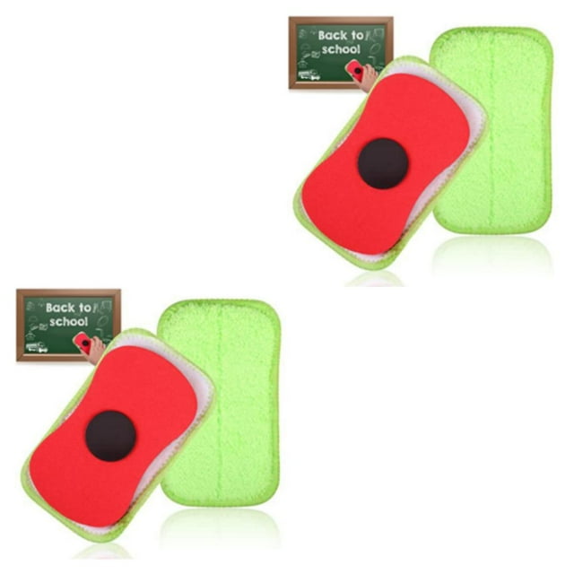 yingyy 2pcs Cotton Whiteboard Eraser Wide Application For White Board And Black Board Magnetic Sponge 2Set
