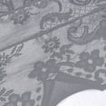 thumbnail image 4 of Sheer Lace Waterfall Window Valance with Bead Tassels Floral Embroidered Valance Curtains Semi Sheer Rod Pocket Valance/Swags for Bedroom/Living Room/Kitchen/Basement, 4 of 6