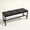 Black, variant on VASAGLE Dining Table Bench, Ottoman Bench with PU Leather Padded Seat, Steel Frame, Black