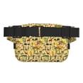 thumbnail image 3 of Fuzoiu Ethnic African Print Unisex Square Double Layer Waist Bag,Crossbody Fanny Pack Travel Workout Accessory, 3 of 9