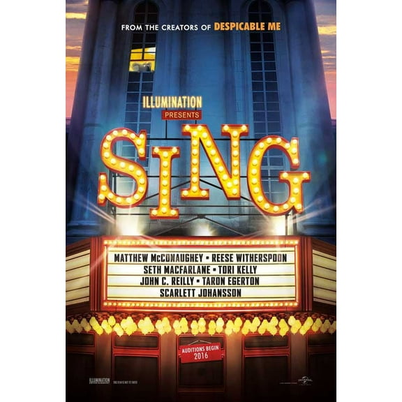 Sing Movie Poster Print (27 x 40) - Item # MOVEB75355
