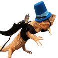 thumbnail image 1 of Bangcool Lizard Hat Mini Decorative Bearded Dragon Hat with Bowtie & Leash for Christmas, 1 of 10