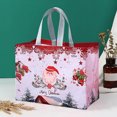 thumbnail image 6 of Christmas Cartoon Laminated Non-Woven Tote Bags with Handles, Reusable Eco-Friendly Grocery Shopping Bags, Multipurpose Gift Bags for Holiday Parties & Shopping Trips, 12.6*6.7*9.8in, 71.1in/180cm, 6 of 6
