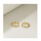 thumbnail image 2 of Aretes Xtellar Dorados Nodo Con 4 Zirconias Brillantes, 2 of 4