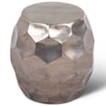 thumbnail image 1 of Stomp 20" Round Accent End Table in Antique Nickel, 1 of 2