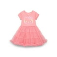 thumbnail image 2 of Hello Kitty Toddler Girl Tiered Tutu Dress with Rainbow Foil, Sizes 12M-5T, 2 of 9