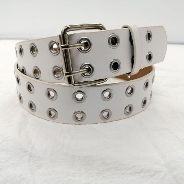Cinturón Baotou con hebilla de doble pasador de moda, accesorios para mujer, cinturón con hebilla de doble agujero para jeans, cinturón con hebilla de doble agujero para estudiantes