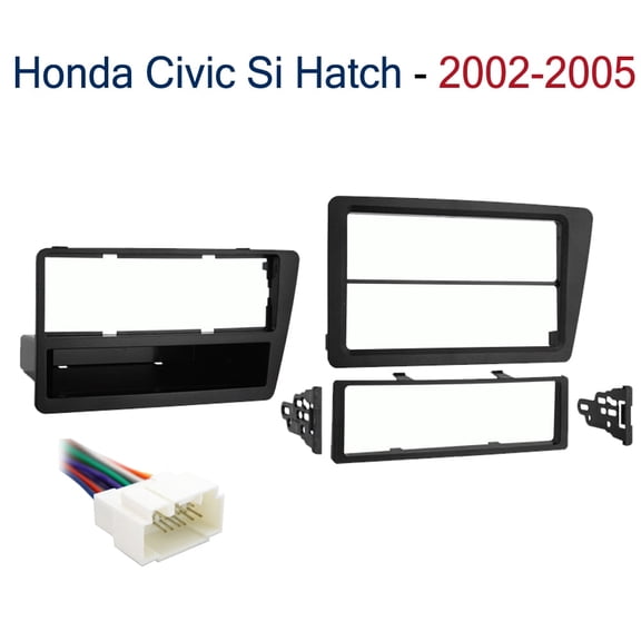 Fits Honda Civic 2002-2005 Metra Single or Double DIN Dash Kit with Harmony Radio Harness