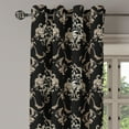 thumbnail image 3 of Ambesonne Grommet Curtain, , 50"x60", Charcoal Grey and Tan, 3 of 5