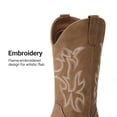 thumbnail image 5 of DREAM PAIRS Women's Cowboy Boots Mid Calf Western Cowgirl Boots Wide Square Toe Pull-On Embroidered Boots with Block Heel, 5 of 6