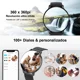 thumbnail image 2 of Smartband FoxBox Sport BW0608 Android IOS 1.39" Con Red Móvil Malla Negra De Acero Inoxidable Y Bisel Negro De Alloy, 2 of 7