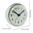 thumbnail image 3 of Mini Suction Cup Wall Clock, , Anti-Fog, Small Quartz Clock, for Bathroom & Kitchen, Easy to Mount on Walls/Tiles, 3 of 5