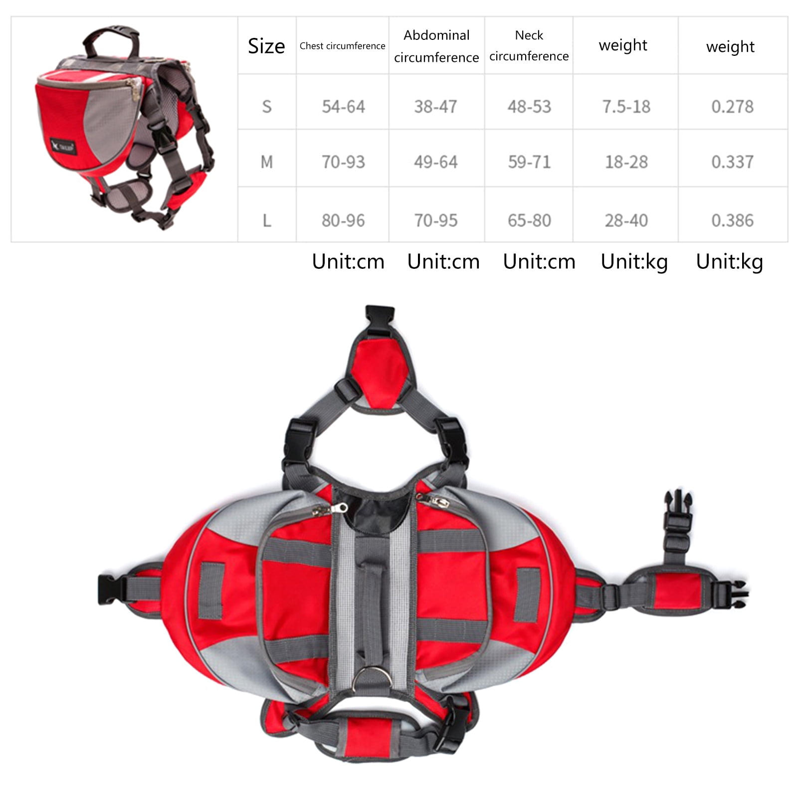 Dog Backpack Outdoor Training Pet Walking Camping Hiking Essential Multifunctional Dog Saddlebag