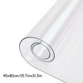 thumbnail image 3 of AMERTEER AOVUWU Protège-Table Transparent 1mm Nappe de Table à Manger Essuyable Tapis de Bureau PVC Plastique Couverture de Table pour Bureau Commode Table de Chevet Bureau d'Ordinateur et d'Écriture, 3 of 9