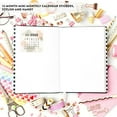 thumbnail image 3 of Minimal Floral Abstract Small Month Planner Labels Square Modern Style 2025 Calendar 40 Pack, 3 of 5