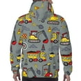 thumbnail image 5 of Bingfone Funny Construction Men'S Drawstring Hoodie Long Sleeve Pocket Sweatshirts-Large, 5 of 9