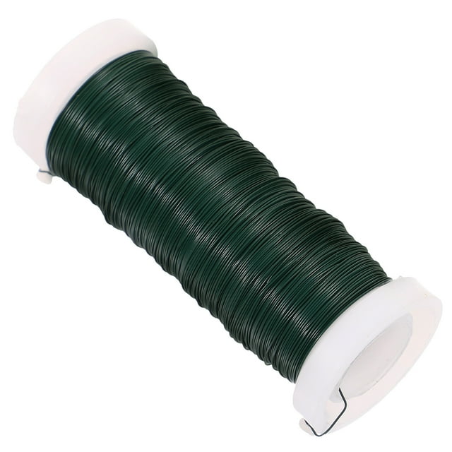 1 rollo de alambre flexible para sujetar ramas de plantas y flores de jardín.