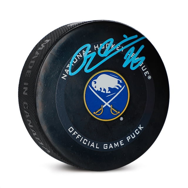 Rasmus Dahlin Rondelle Officielle de Match des Buffalo Sabres Autographiée