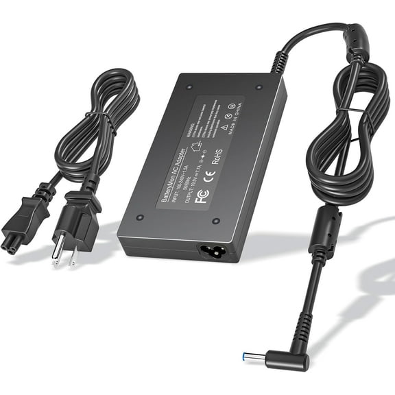 135W 150W Power Cord for HP OMEN 15 17 Pavilion Gaming 15 17 Laptop 15-bc251nr 15-bc220nr 15-5010nr 15-ax043dx 15-ce001la 15-ce011dx 15-ce198wm 15-dc0020nr 15-dc0052nr 17-an110nr 17-w033dx 17-w253dx