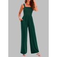 thumbnail image 3 of FreshPretty Womens Jumpsuit Summer Casual Loose One Piece Overalls Smocked Sleeveless Wide Leg Rompers With Pockets, 3 of 7