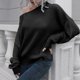 thumbnail image 2 of Suéter con hombros descubiertos para mujer Suéter suelto de manga larga para otoño e invierno para mujer Pompotops  hdfakjf11351, 2 of 6