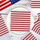 thumbnail image 4 of Paquete de 12 servilletas de papel del 4 de julio, desechables, con la bandera patriótica estadounidense, de 6,5 x 6,5 pulgadas, con estrellas y rayas, para el Día de la Independencia, para el hogar,, 4 of 6