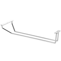 Toddmomy 2Pcs Rectangular Silver Goblet Rack for Wine Glass Storage and Glass Holder Home Bar Use