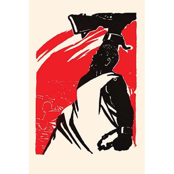 Free Slaves Spread the Fire of Communism-Fine Art Canvas Print (20" x 30")