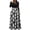 Black, variant on Lopecy-Sta Womens Dresses Asymmetrical Neck Puff Sleeve Regular Fit Swing Dress summer outing seaside trip afternoon tea dress